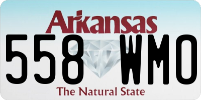 AR license plate 558WMO