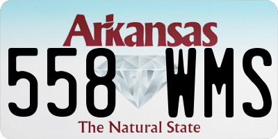 AR license plate 558WMS