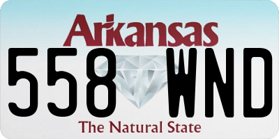 AR license plate 558WND