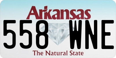 AR license plate 558WNE