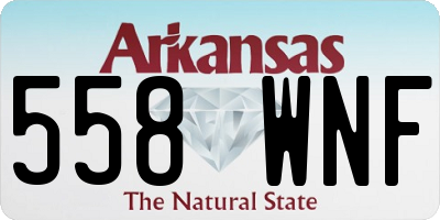 AR license plate 558WNF
