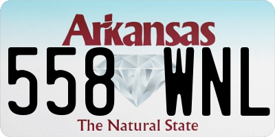AR license plate 558WNL