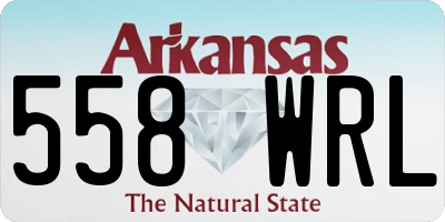 AR license plate 558WRL