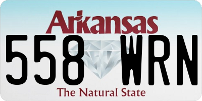 AR license plate 558WRN