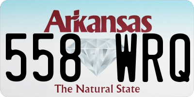 AR license plate 558WRQ