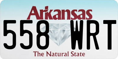 AR license plate 558WRT