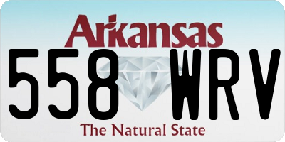 AR license plate 558WRV