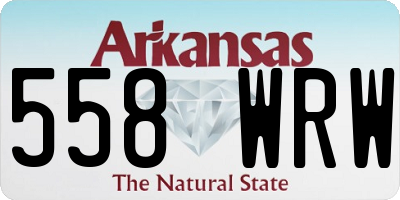 AR license plate 558WRW