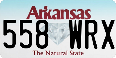 AR license plate 558WRX