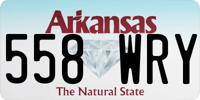 AR license plate 558WRY