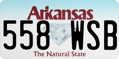 AR license plate 558WSB