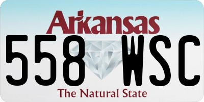 AR license plate 558WSC