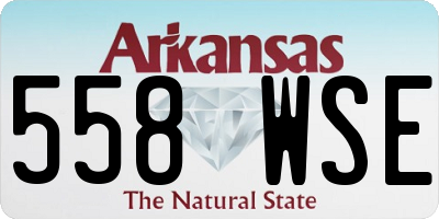 AR license plate 558WSE