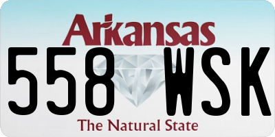 AR license plate 558WSK