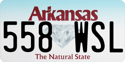 AR license plate 558WSL