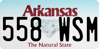 AR license plate 558WSM