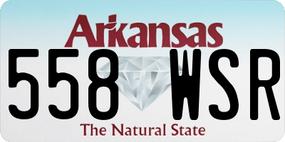 AR license plate 558WSR