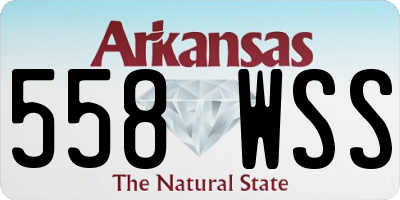 AR license plate 558WSS