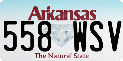 AR license plate 558WSV