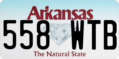 AR license plate 558WTB