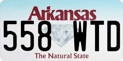 AR license plate 558WTD