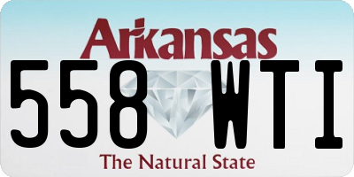AR license plate 558WTI