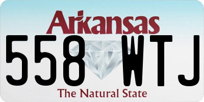 AR license plate 558WTJ