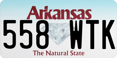 AR license plate 558WTK