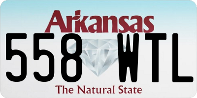 AR license plate 558WTL