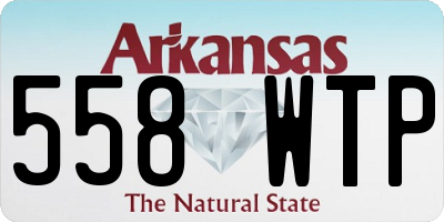 AR license plate 558WTP