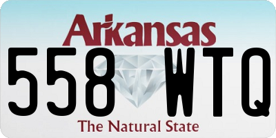 AR license plate 558WTQ