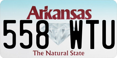 AR license plate 558WTU