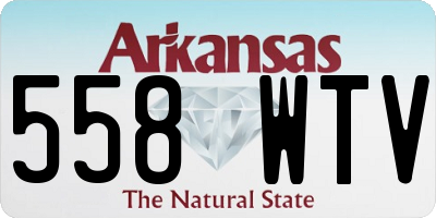 AR license plate 558WTV