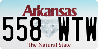 AR license plate 558WTW