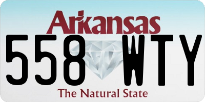 AR license plate 558WTY