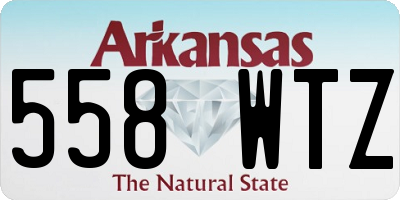 AR license plate 558WTZ
