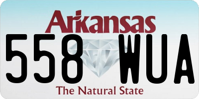 AR license plate 558WUA