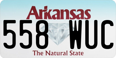 AR license plate 558WUC