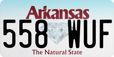 AR license plate 558WUF