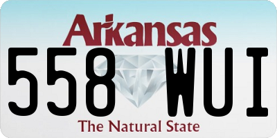 AR license plate 558WUI