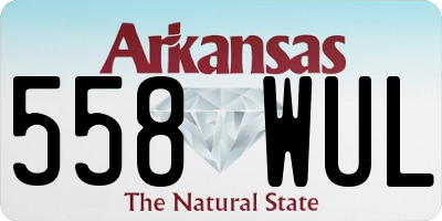 AR license plate 558WUL