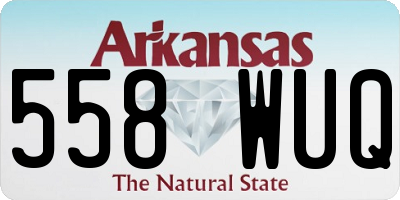 AR license plate 558WUQ