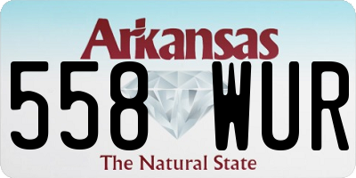 AR license plate 558WUR