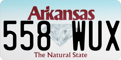 AR license plate 558WUX