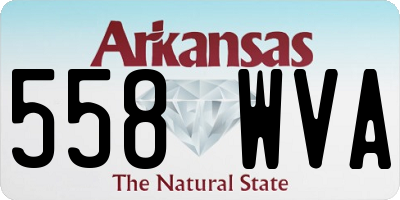 AR license plate 558WVA