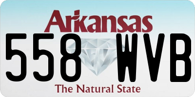 AR license plate 558WVB