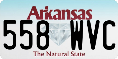 AR license plate 558WVC