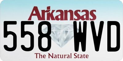 AR license plate 558WVD