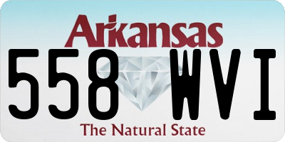 AR license plate 558WVI