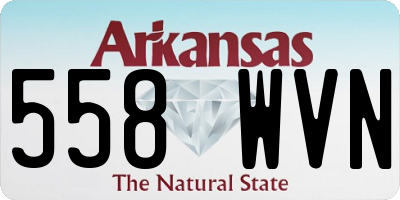 AR license plate 558WVN